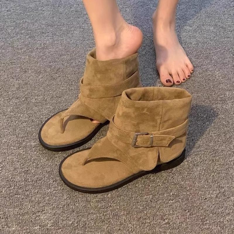 Retro Short Boots, Cool Boots, New Versatile and Fashionable Thick-soled Shoes for Women