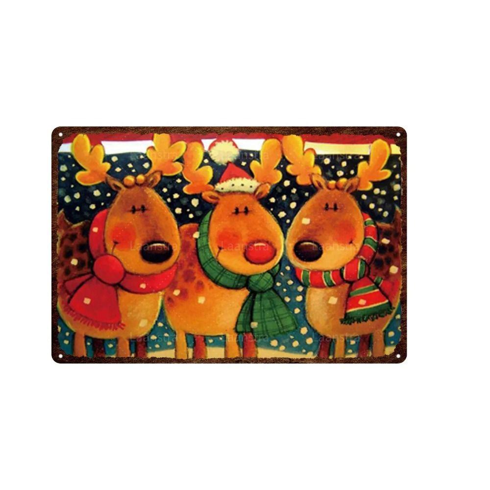 Metal Sign Halloween Cats Pumpkins Wall Decor 20x30 Cm