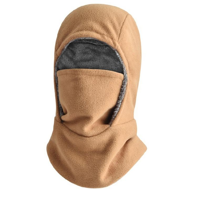 Winter Face Mask Hooded Hat With Elastic Fleece Lining Design For Winter Cycling Hiking Skiining Outdoor Activity Hat