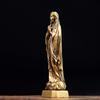 Retro Messingstatue der Maria, Europäische und Amerikanische Figur Kupfergravur Religiöse Statue Handwerk