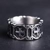 Adjustable Cross Ring Men Women Vintage Gothic Style Plated Copper Finger Minimalist Punk Jewelry
