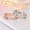 Lindon Classic Copper Alloy Zircon Ring Ladies Jewelry Wedding Promise Party Gift