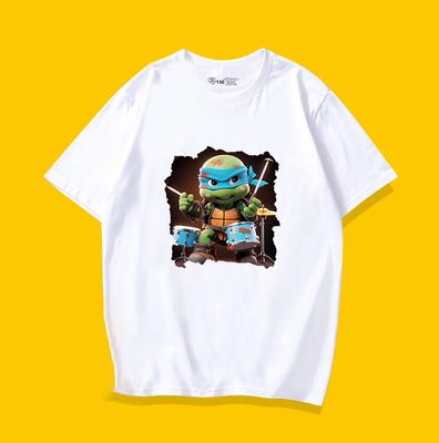 Nickelodeon 2026 Ninja Turtles Mutant BattleChildrens Summer Cartoon Boys ShortSleeved Trendy Cool TShirt100 Cotton Shirt