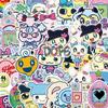 50 Stück DIY Dekoration Anime Tamagotchi Aufkleber Scrapbooking Handy Gepäck Skateboard Wasserdichte Sticker