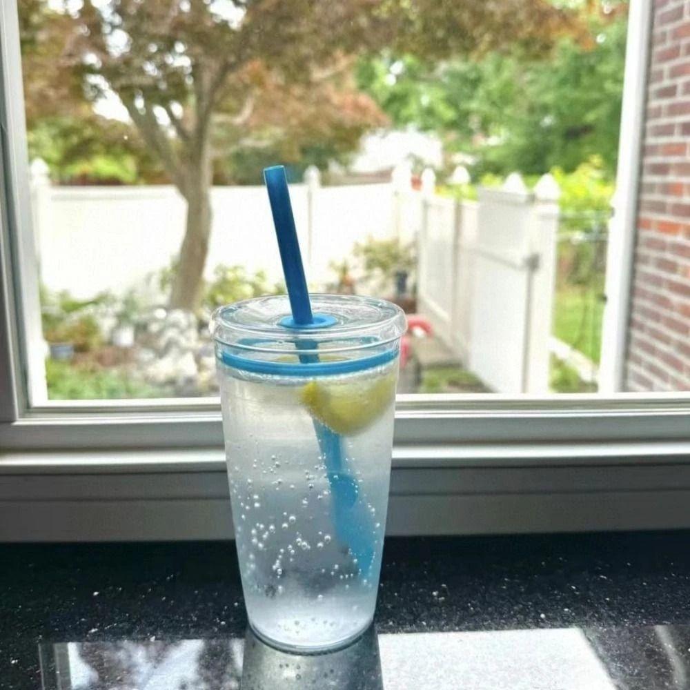 Transparent Cold Drinking Cup 450ml Car Tumbler Cup New Coffee Cup