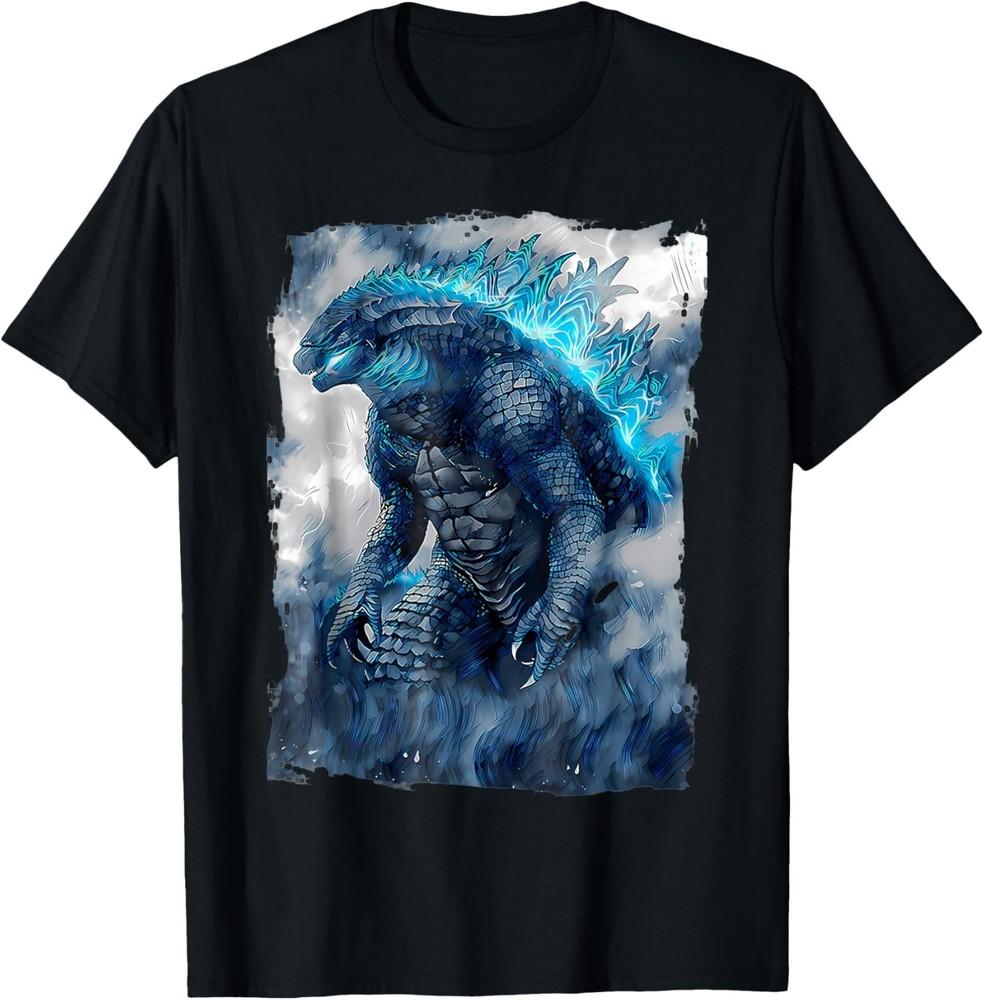 

Футболка Кайдзю Любители японского искусства Футболка с монстром унисекс футболка 4XL