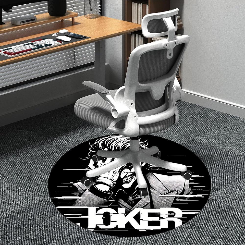 

1pc Joker Clown Office Round Area Rug, Under Office Chairs Bedroom Living Room Home Decor a0926022 80cm by 80cm