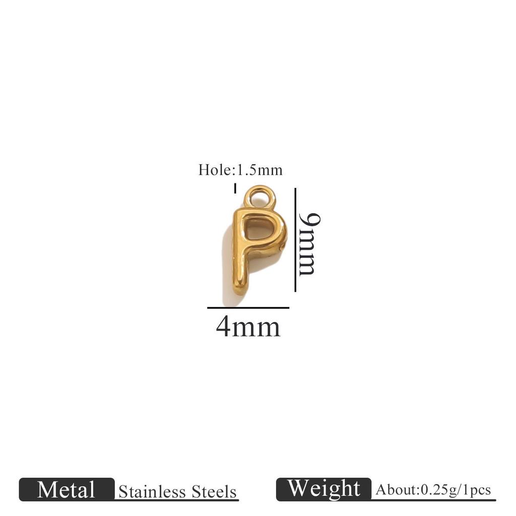 Yori 10pcs/lot Stainless Steel 26 Letters A-Z Mini Ring Letters Diy Handmade Jewelry Making Accessories Wholesale