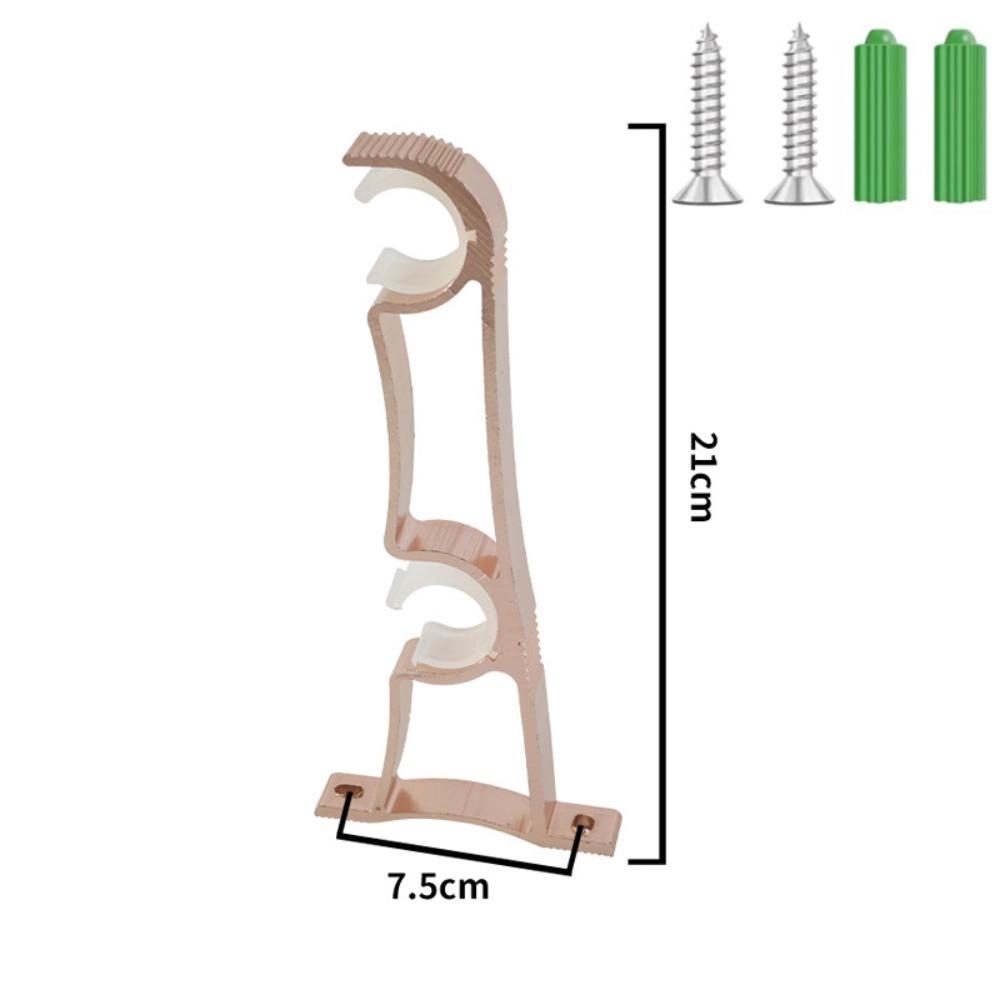 with Screws Curtain Rod Support Heavy Duty Curtain Fixing Clip Durable Window Hardware Tools