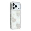 For iPhone 17 Pro Case Rhinestone Edge Pearl Love Decor TPU+PC IMD Phone Cover