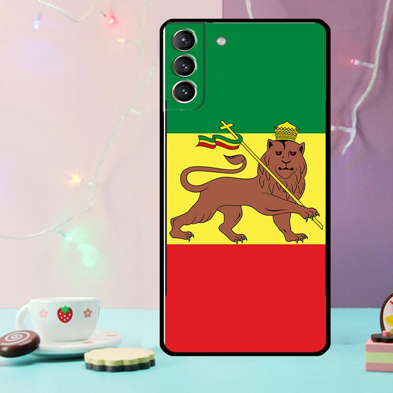 Ethiopia Flag Phone Case For Samsung Galaxy S25 Ultra S20 S21 S22 S23 Plus S9 S10 S25 FE S24 Ultra Cover