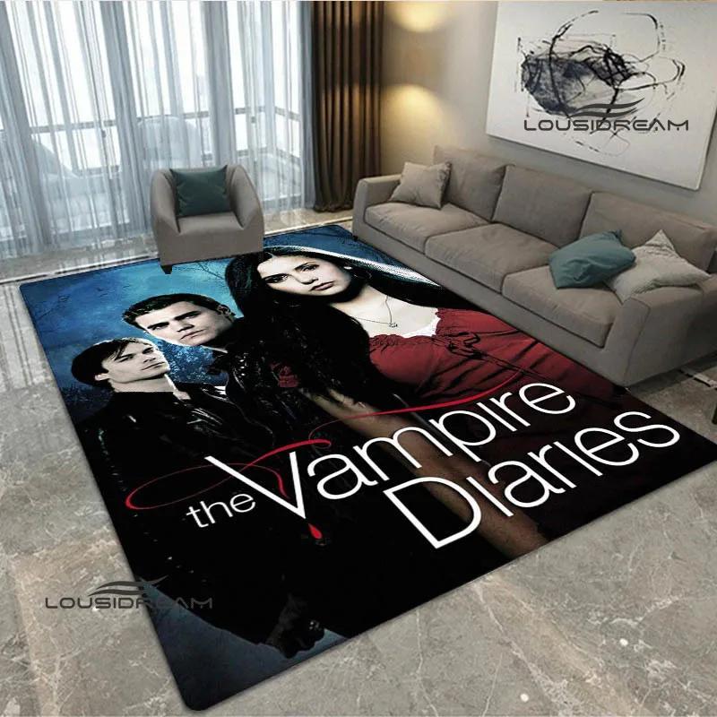 The Vampire Diaries Damon salvatore print carpet Yoga mat area rug room decor door mat Non -slip carpet kawaii rug Birthday Gift