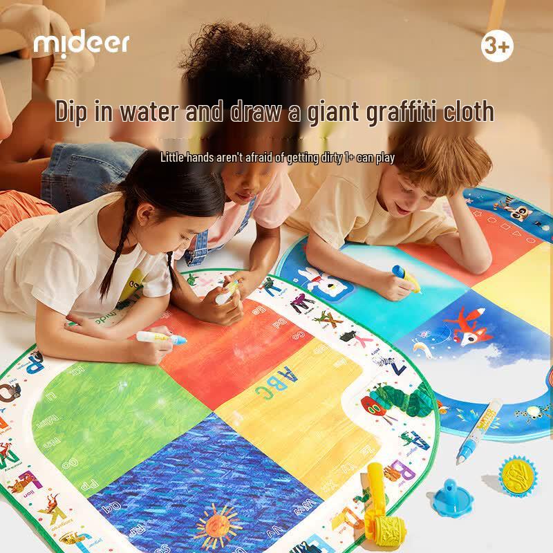 MiDeer Magic Water Doodle Mat - Animal Sports Blue