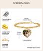 Personalized Picture Photo Bracelets for Women, Custom Locket Charm Chain Bracelet, Inspirational Memorial Christmas Gift
