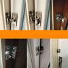 Trinco de Fechadura de Porta Durável em Aço Inoxidável 304 - Proteção Residencial de Alta Segurança - Resistente à Ferrugem, Fácil Instalação - Para Longa Duração