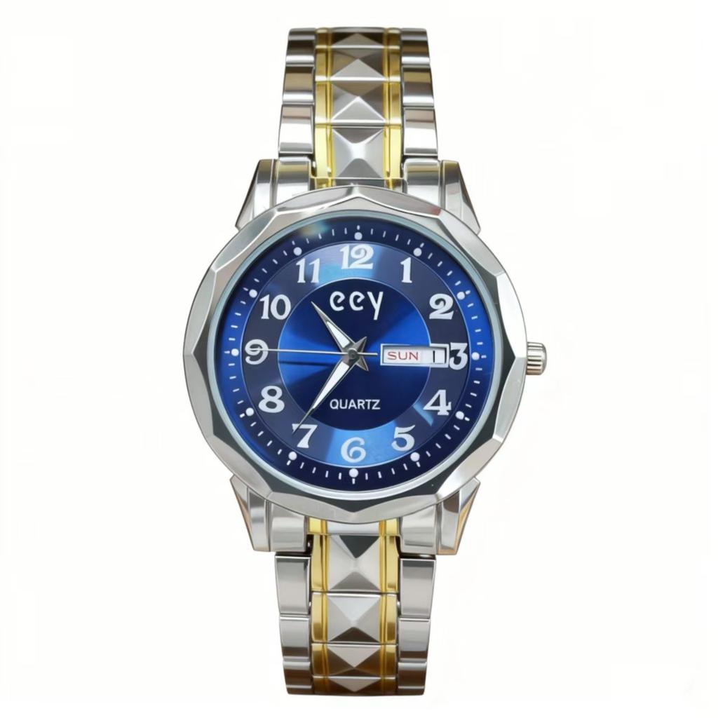 Waterproof luminous new men's watch belt quartz watch