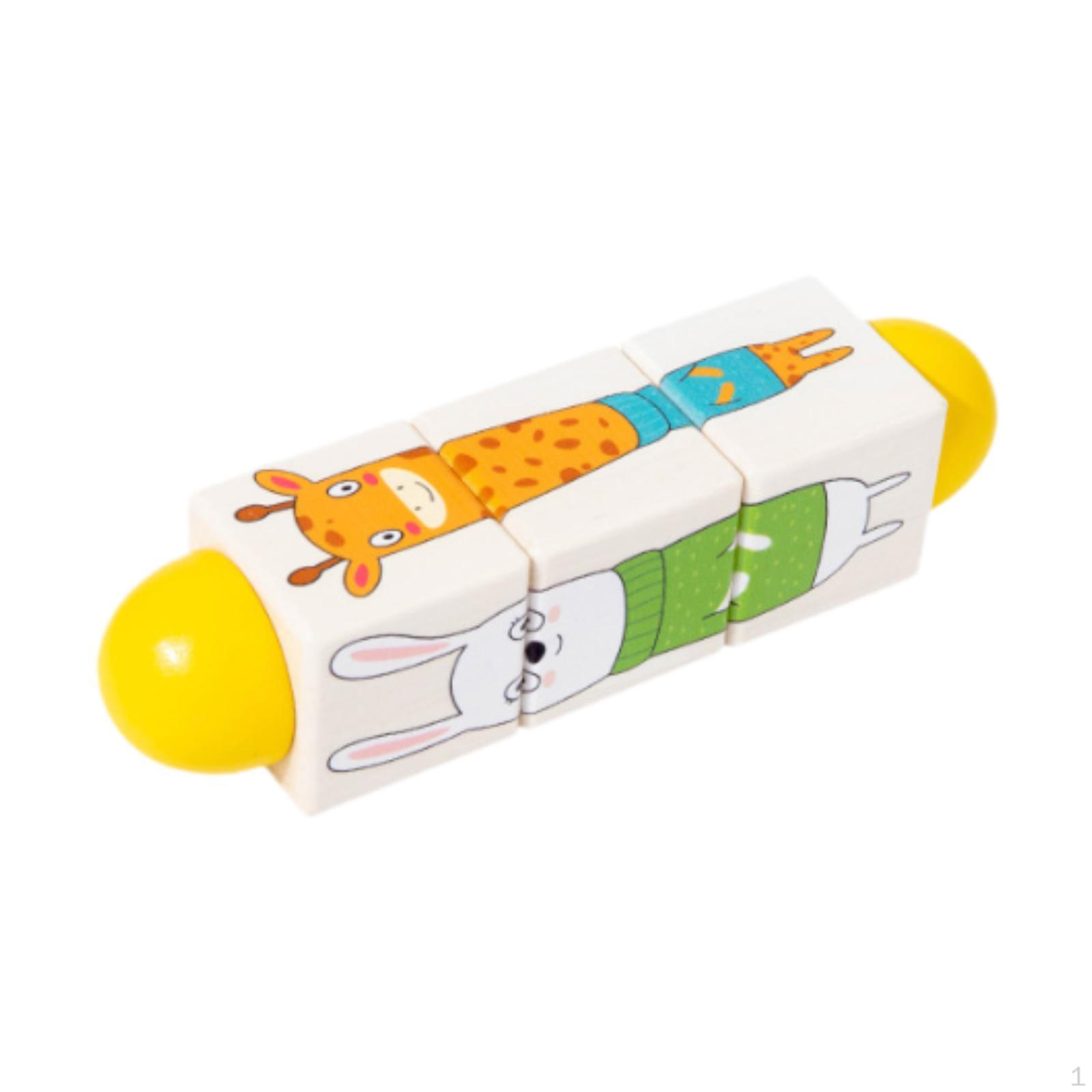 

Интерактивный деревянный для взаимодействия родителей и детей, подарок для раннего обучения animal yellow