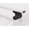 Carmate Inno Roof Carrier Aero Base Stay for Smooth Roof Rails XS250 Silver Cap [Installation Parts]
