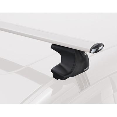 Carmate inno Dachgepäckträger Aero Base Stay für glatte Dachreling XS250 Silberne Kappe [Montageteile]