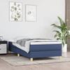3144141 vidaXL Divan-lit Tapissier Avec Matelas Bleu 90x190 Cm Tissu