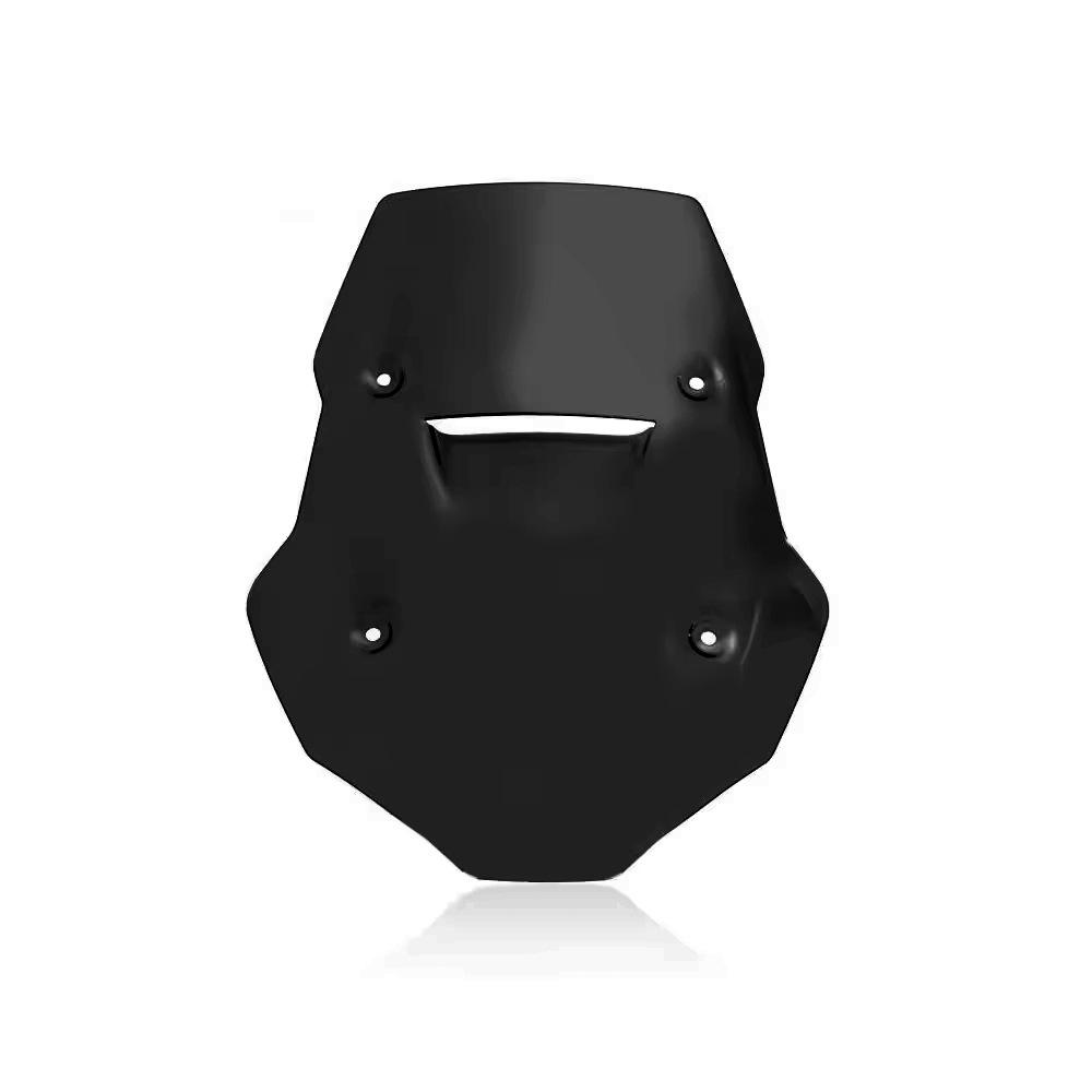 

CFMOTO 800MT Windshield Modifier: Height & Width Enhancer with Transparent Chest Protector for Wind & Rain Shielding. чорний