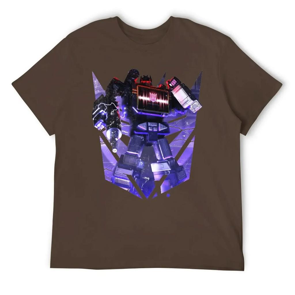 Czarny Decepticon Soundwave Wordtee Vintage 13 T-shirt Move Tees Casual Graficzny Śmieszny Nowość Dom Eur Okrągły Dekolt Transformer