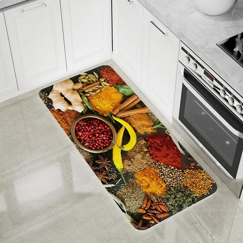 Long kitchen carpet home entrance door mat bedroom living room decoration bedside carpet corridor balcony bathroom non-slip mat