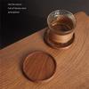 Runder Untersetzer aus Walnussholz im japanischen Stil, Getränkeuntersetzer, Tischset, Untersetzer für Tee- und Kaffeetassen, Holzuntersetzer für Gläser, Tischset