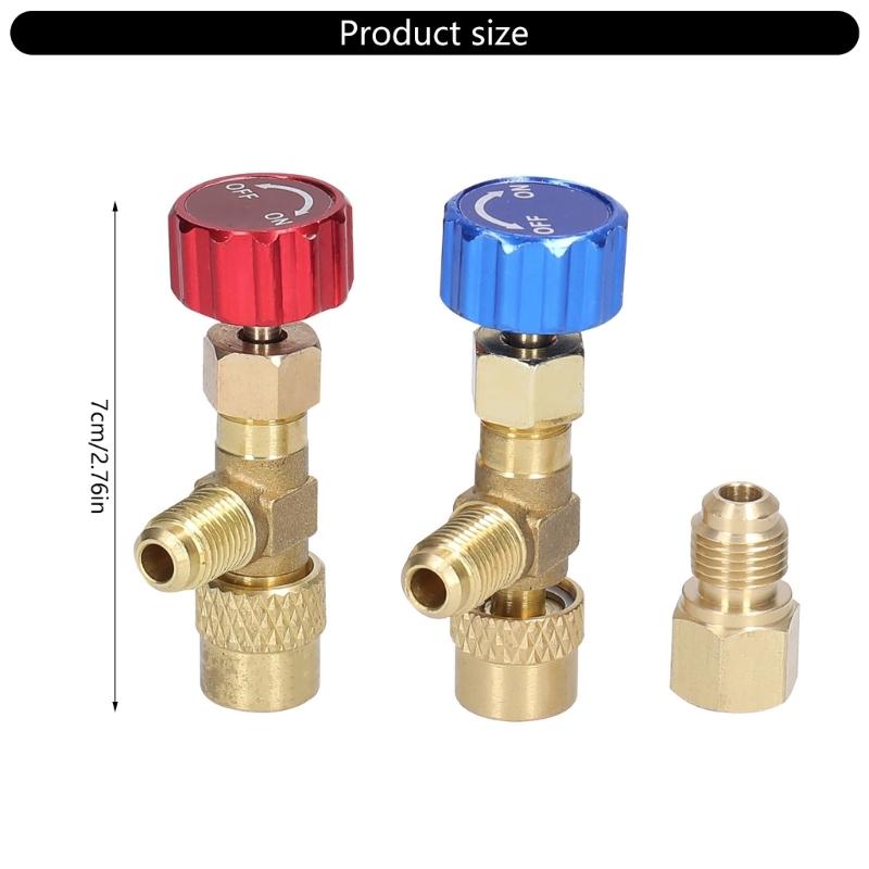 Connector Charging Valves Connector R22 R410 Air Conditioner Safety Valves Connection Adapter