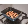 Thermos Deep Egg Frying Frying Pan 15 X 18.5cm For Gas Fire Only Durable Coat Lightweight Model Navy KFD-015DE NVY