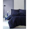Bed Linen Set - 1 Duvet Cover 220 X 240 Cm + 2 Pillowcases 60 X 60 Cm - Sateen 100% Cotton - Blue