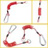 2pcs Breakaway Trailer Cable Trailer Spring Safety Rope Coiled Brake Away Cable