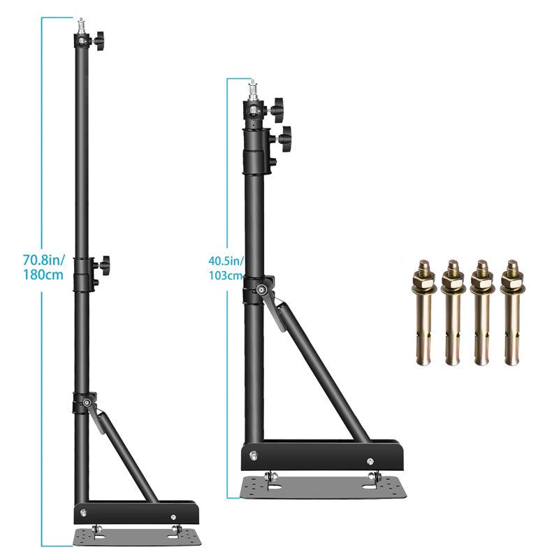 NiuEr Wall-Mounted Photography Boom Arm: Adjustable Rotatable Fill Light Stand for Live Streaming