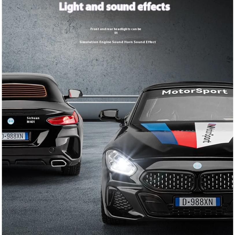 Měřítko 1/22 BMW Z4 M40I Kabriolet Kupé Supercar Diecast Model Kovové Auto Dekorace na Display Ornament Hračky Sváteční Dárek pro Chlapce