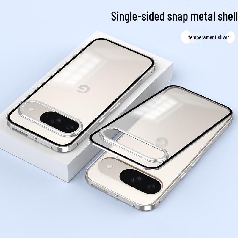 Google Pixel 10 Pro XL Metal Frame Magnetic Snap Phone Case