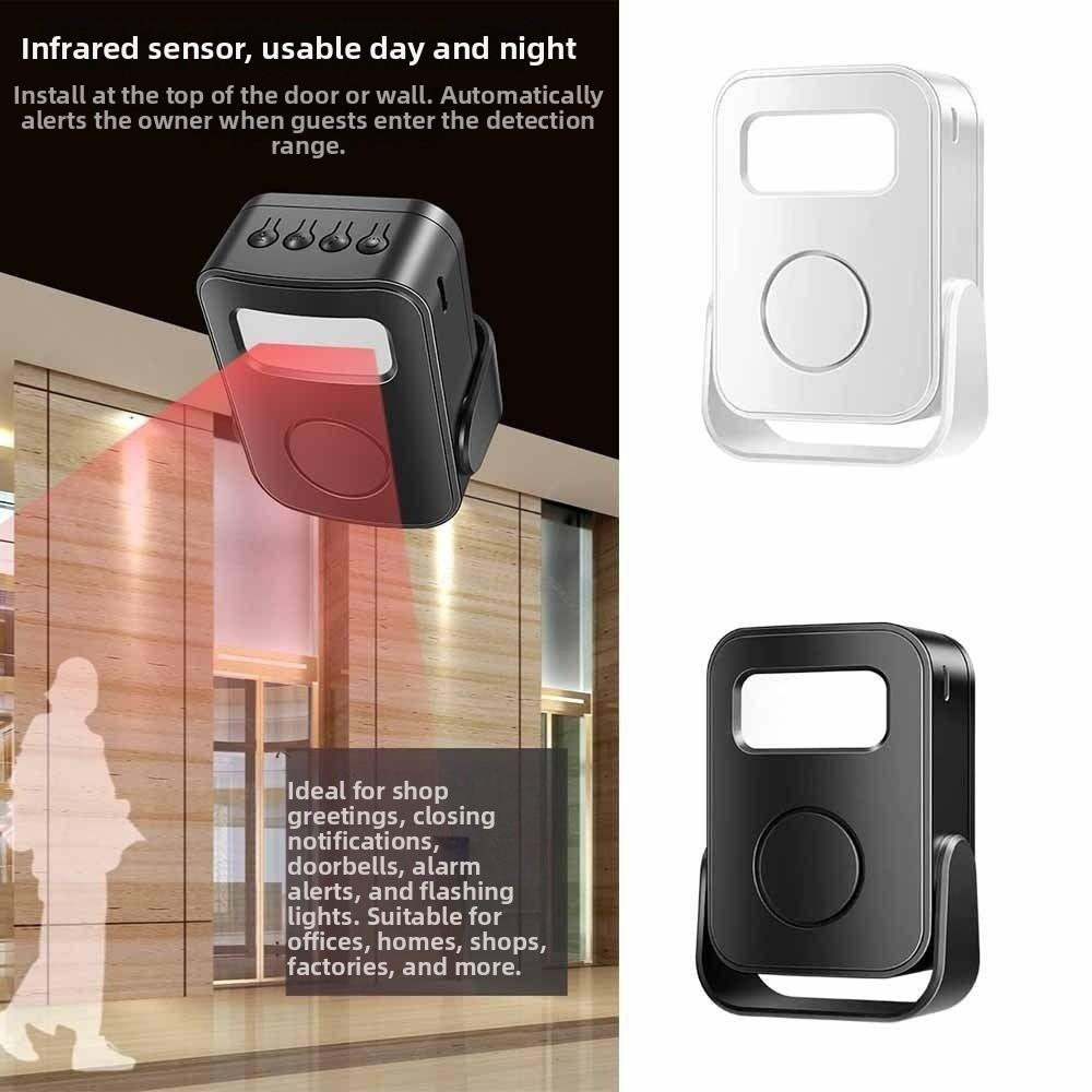 Recording Function Intelligent Welcome Doorbell PIR Motion Detector Door Bell Chime Shop Use
