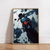 Vintage Cafe Racer Poster – Grunge Motorcycle Wall Arts Rustic Garage Decor Bold Bike Print Retro Biker Gift Industrial Vibes