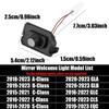 2PCS LED HD Angel Wing Car Projector Welcome Lights Carpet Lamps Rearview Mirror Atmosphere Light For Mercedes Benz AMG Emblem