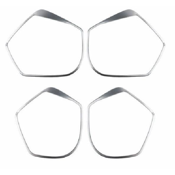 Silver Steel Inner Door Speaker Frame Cover Trim Fit For Cadillac XT4 2018-