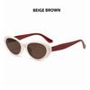 New Elliptic Frame Women Sunglasses UV Protection UV400 Retro Sunglasses Anti-Reflective Black Shades Driving