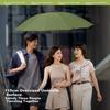 beneunder Fully Automatic Three-fold Reinforced Folding Umbrella with 8 Ribs, Obsidian Black