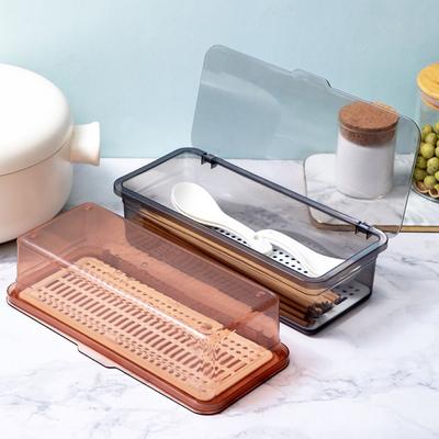 With Lid Chopstick Cage Drainage Desktop Organizer Simple Stationery Container  Home