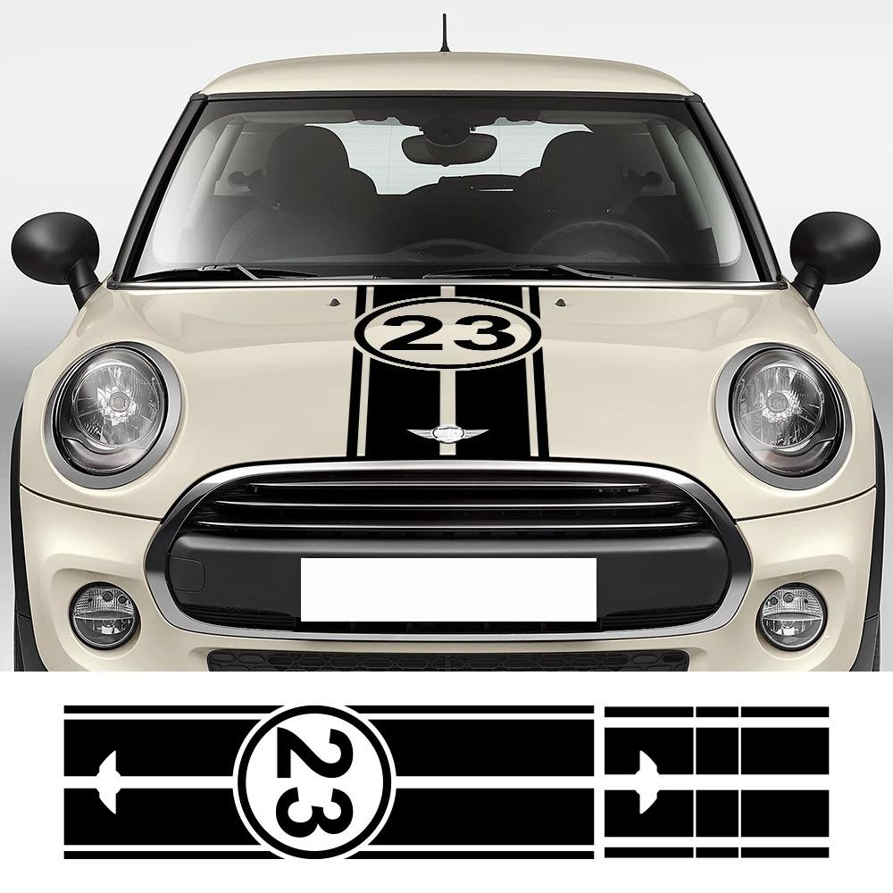 Adesivos de Números 23 para Capô, Motor, Porta-malas Traseiro de Carro Para Mini Cooper One d Clubman F54 F55 F56 F60 R56 R60 R61 Acessórios de Carro