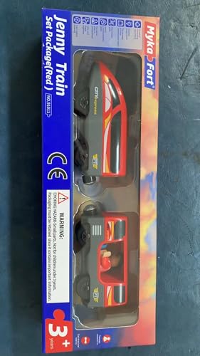 TOPLIVING Wooden Train Track Accessories Battery-Operated Locomotive with Magnetic Connection Compatible with Thomas, Brio, and Chuggington