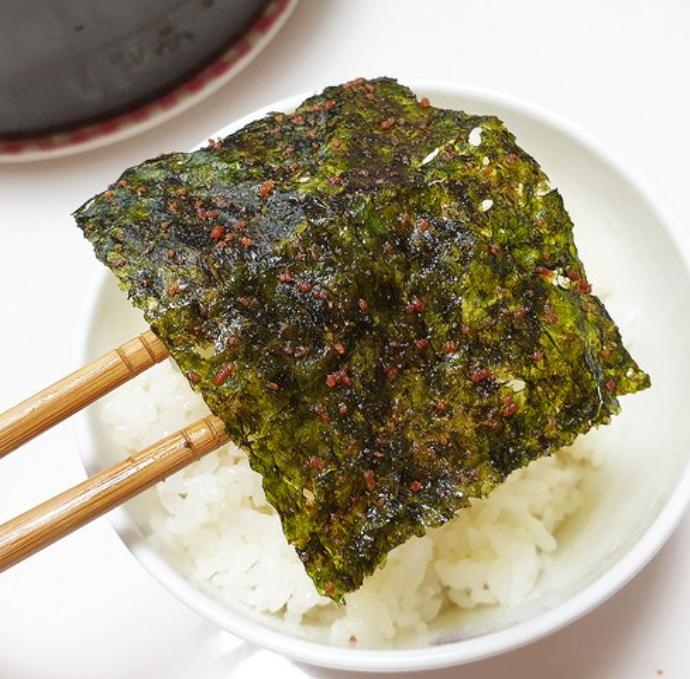 Hadong Green Tea Seaweed Snack with Pollack Roe – Korean Gourmet Crispy Laver (8 / 16 Pcs)