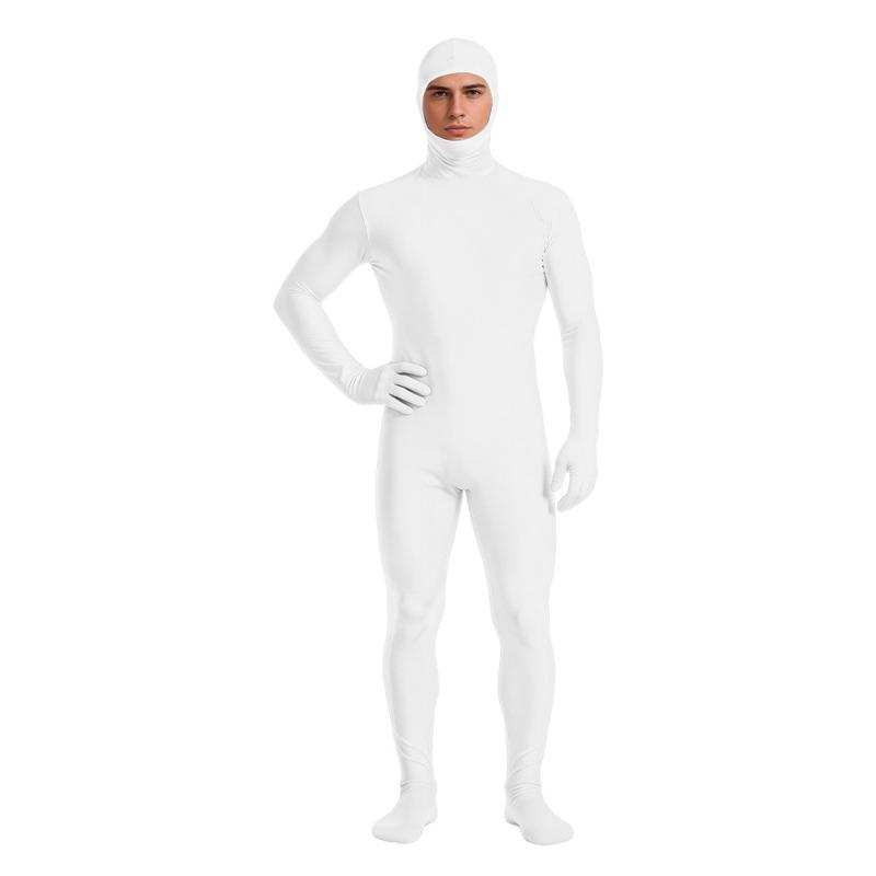 Halloween ninja invisible man cos suit tights stage black man invisibility suit performance costume