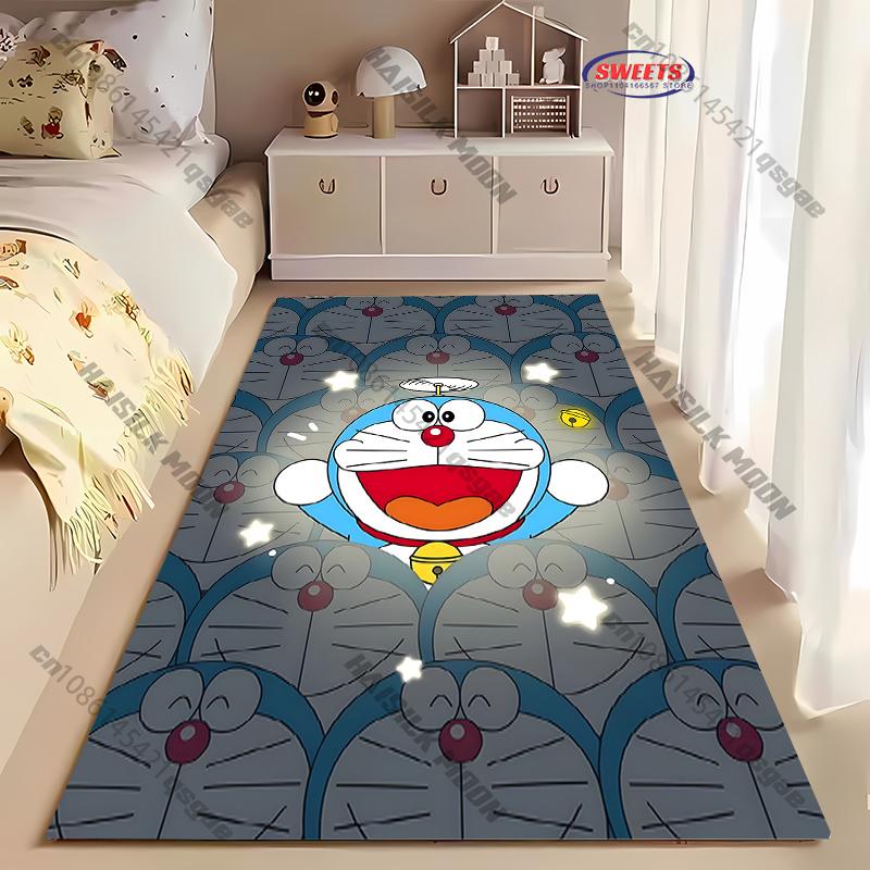 Cute Doraem0n Cartoon Printed Carpet! Anti-slip Sound Insulation, Living Room Bedroom Entrance Door Mat Sofa Rugs Gift Potdemiel