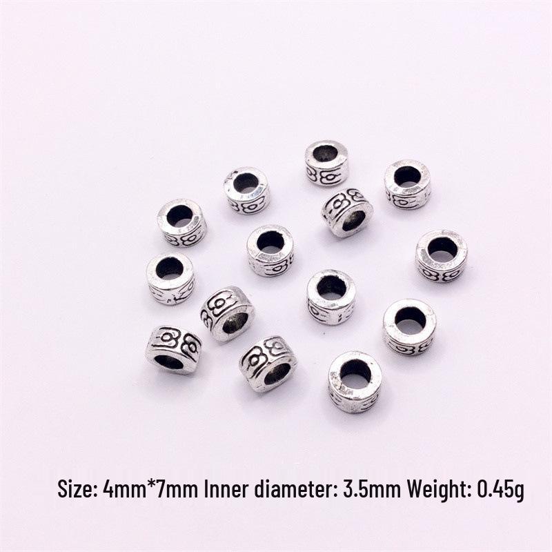 Tibetan Silver Beaded Spacer Beads for DIY Jewelry: Bracelet, Necklace, Hand String Accessories