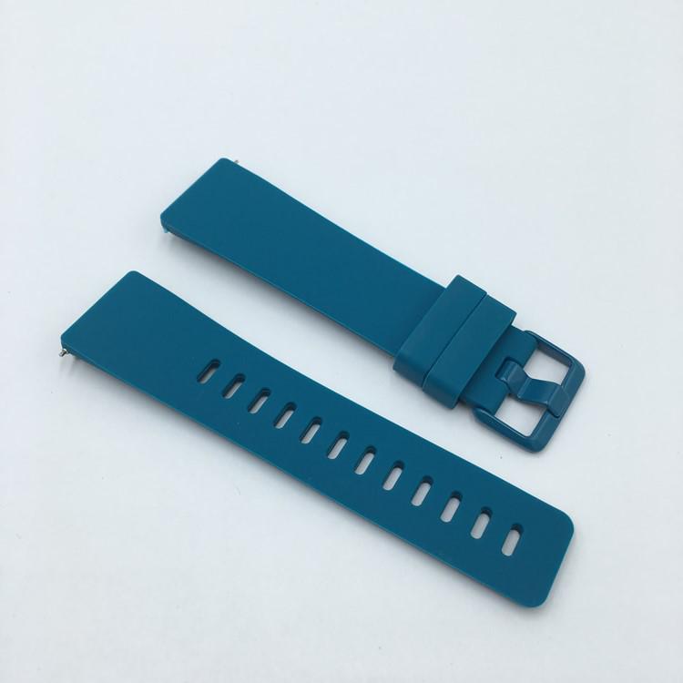 

Совместимый силиконовый спортивный ремешок для Fitbit Versa 2 & Versa Lite - Официальный стиль, цветная пряжка, замена Small темно-зеленого