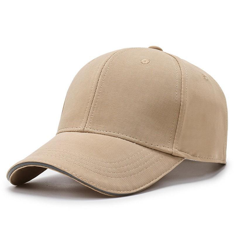 Men's Korean Fashion Solid Color Baseball Cap - Hard Top, Sun Hat, Outdoor Fishing, Duckbill Design